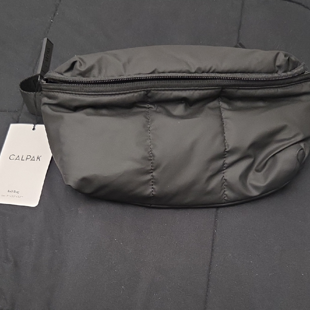 Calpak Jet Black Waist Bag